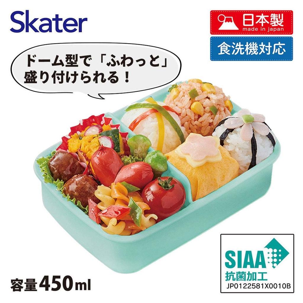 Skater Lunch Single Colorful Made in Japan Kids' Box, Tier, 450ml, Dome-Shaped, Peach, Antibacterial, (RBF3ANAG-A)