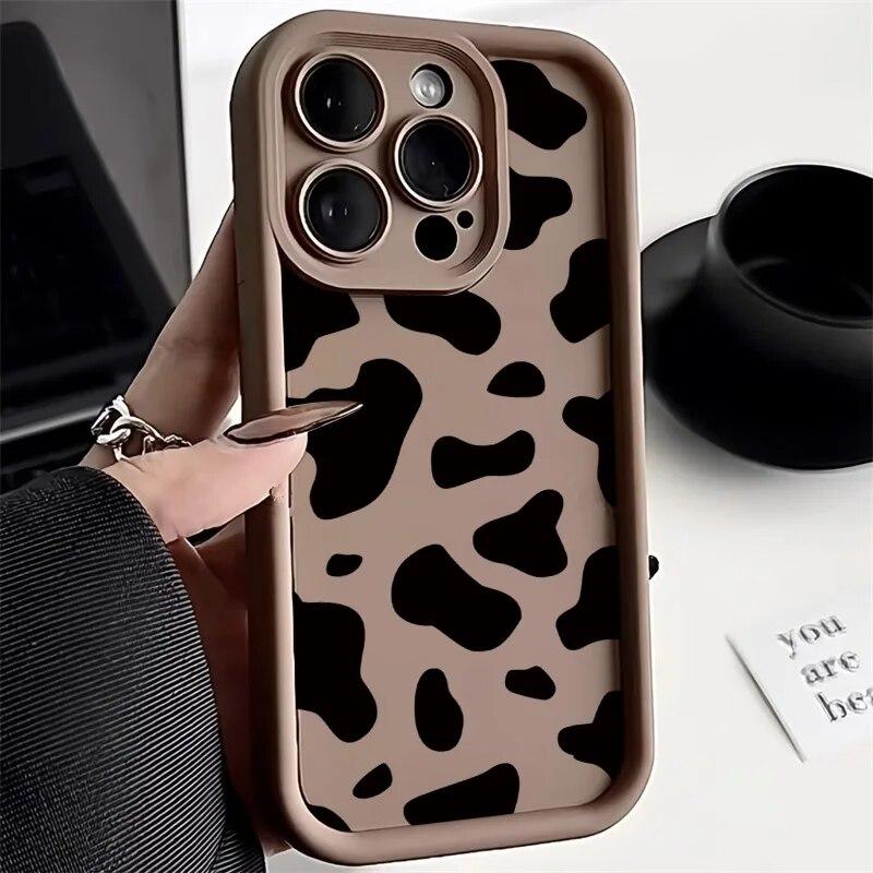 Pouzdro na telefon INS Leopard Print pro iPhone 14 Pro pouzdro iPhone 11 12 13 15 Pro Max XR XS X 7 8 Plus SE SE3 matný silikonový měkký kryt