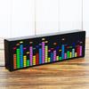 LED Music Spectrum Display RGB Colorful 1624 Segment Rhythm Light Level Voice Sensor Clock Display 384 LEDs 20 Dynamic