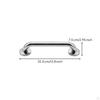 Stainless Steel Washroom Grab Bar | Smooth Polished Finish, with Screws, for Shower 23CM