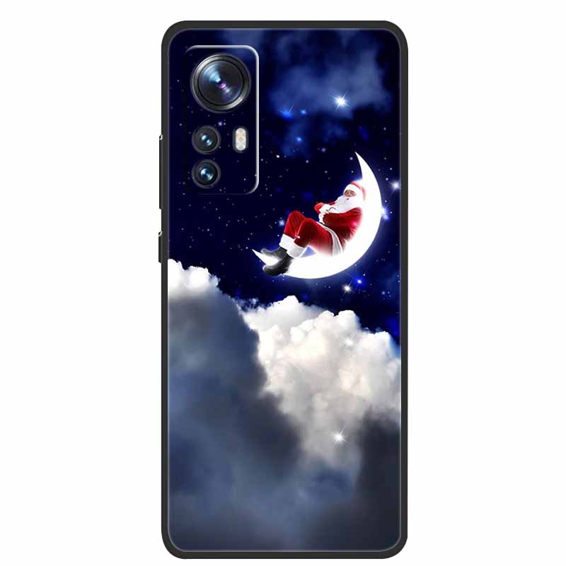 Christmas Cartoon Case For Xiaomi 12 Pro Case for Xiaomi Mi 12 Lite 12X 12S Ultra Silicone Soft TPU Cover for Xiaomi 12X Case