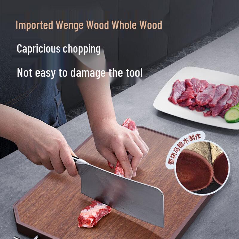 KOBACH Antibacterial Whole Ebony Wood Cutting Board