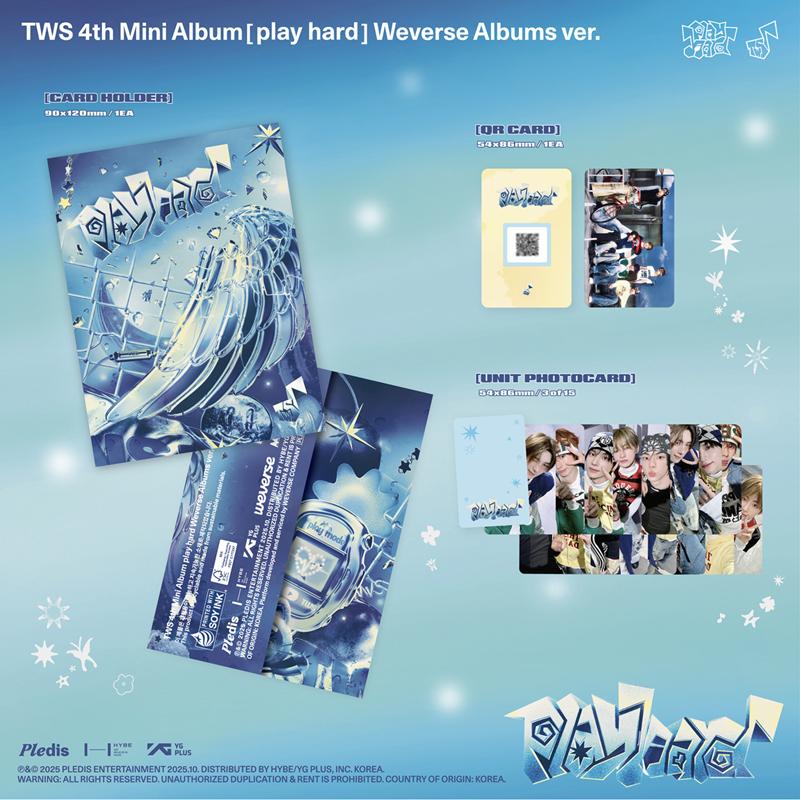 [Pre-order] TWS - 4th Mini Album [play Hard] Weverse Albums Ver. (+Online Benefit)