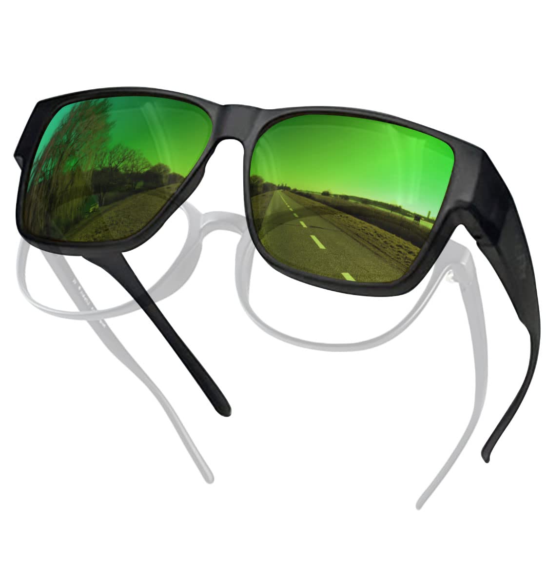 

ваши качественные 45 HD Поляризованные Накладные XL Квадратные для мужчин и женщин [Время жизни] Солнцезащитные очки, Легкие,