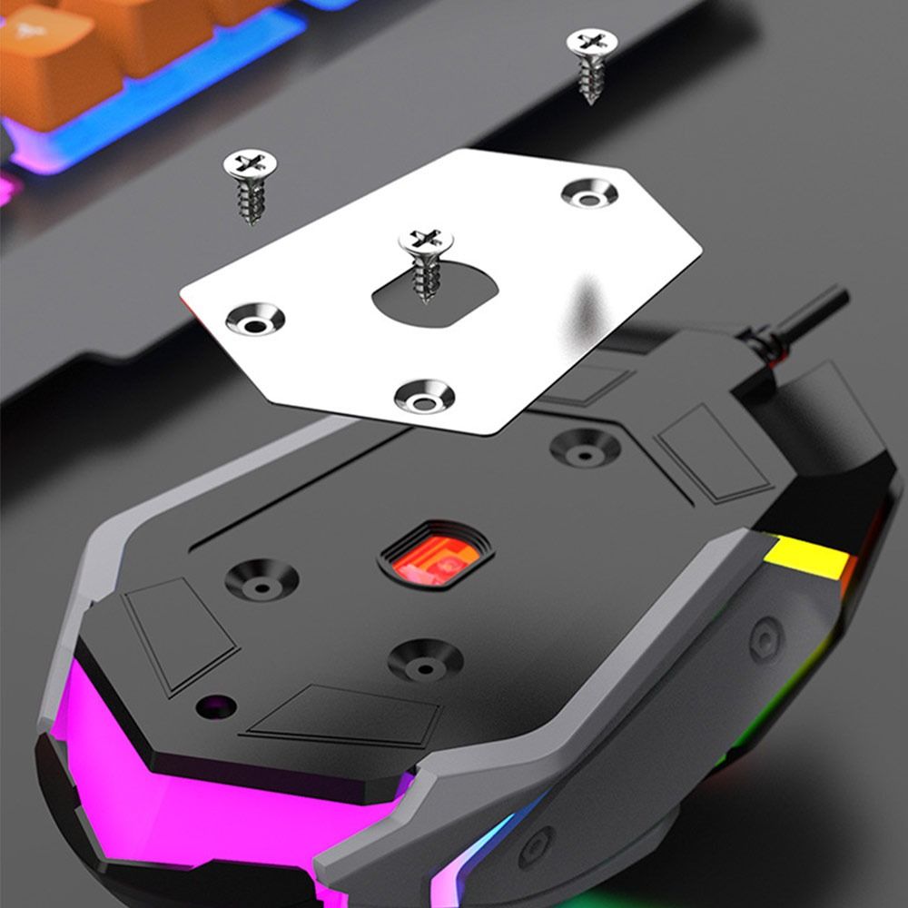 104 Keys RAIKU T16 Keyboard USB Connection Gaming Mechanical Keyboard Keyboard Mouse Set  Office