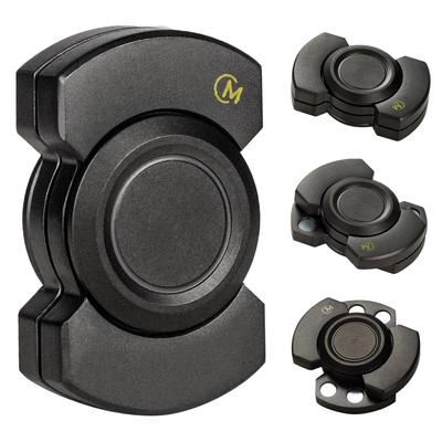 Edelstahl 3 in 1 Fidget Spinner und Slider Combo mit Klick-Taste Metall Spielzeug für Erwachsene Stress Relief