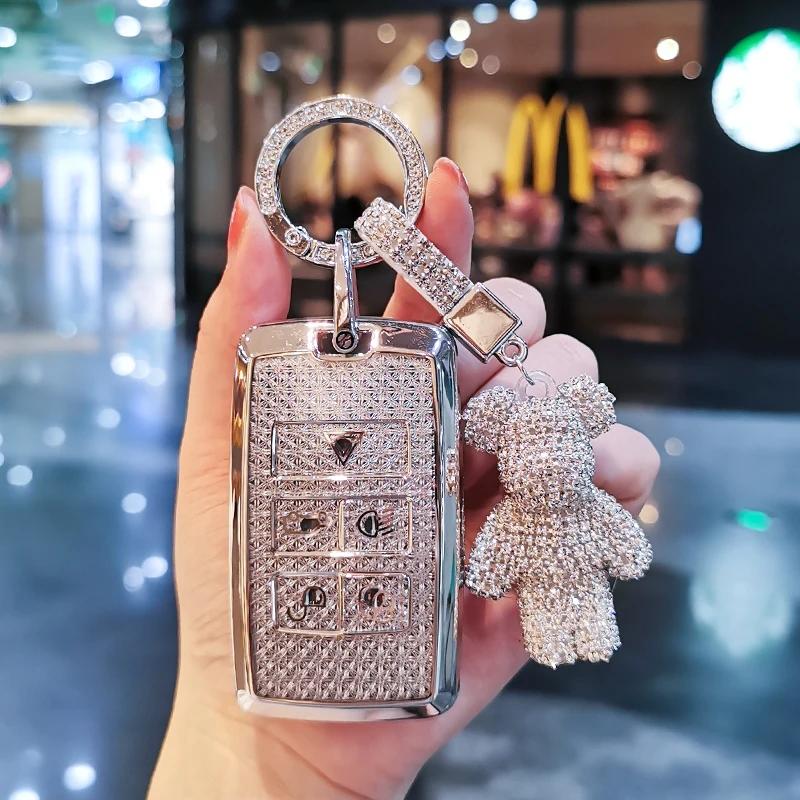 For Land Rover Keycase Discovery Sport Defender Range Rover Evoque Jaguar XFL XEL FPACE XJ Keycover Keyshell Keychain Car Keys