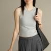 Spring and summer threaded belly button vest women's outer wear slim and thin Korean version suspender bottoming shirt sleeveless top