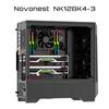 Novonest PC Case Fans 120mm PWM High Performance Silent Fans PWM 4PIN Connector PC Parts Cooling Fans 3-Pack All Black [NK12BK4-3]