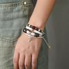 Elegant Leather Wrap Bracelets for Women Bohomian Multi-Layer Beads Cuff Bracelet Jewelry Gift Personalized Accessory