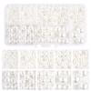 800pcs 3-14mm ABS Pearl Beads White Imitation Pearl Beads Acrylic Mixed Pearl Beads  Sew Craft