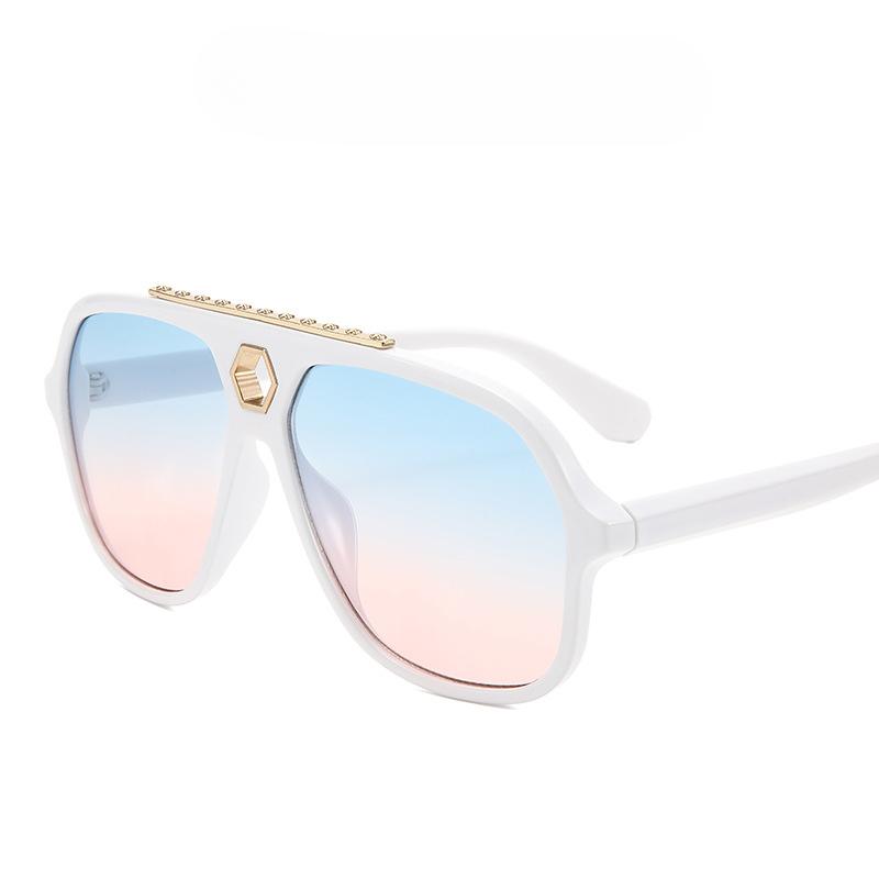 Μόδα Νέα Γυαλιά Ηλίου Μεγάλου Σκελετού Κονσίλερ Εξωτερικού Χώρου Γυαλιά Ηλίου Οδήγησης Καθρέφτης Βάτραχος.