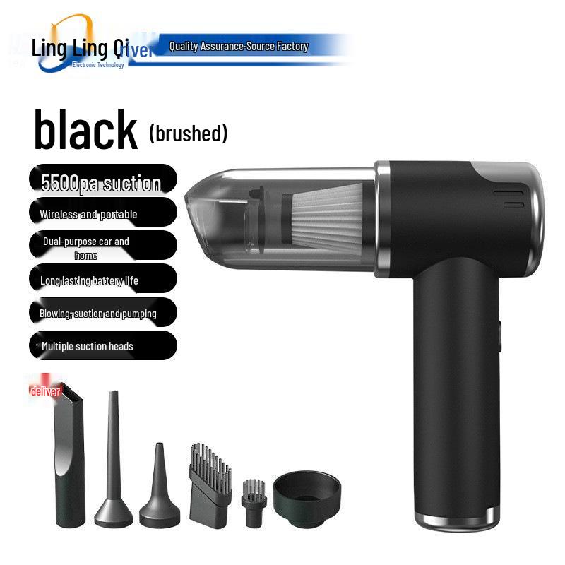 

Powerful Brushless Car Vacuum: Long Battery, Multifunctional for Mites & Keyboard Dust English