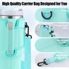 Neoprene Water Bottle 40oz Cover for Stanley Quencher Cup Insulated No-slip Anti-fall Protective Sleeve with Strap Pocket
