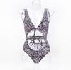 Evropsko-americké sexy bikiny s vysokým pasem s bandáží - Dámské jednodílné plavky ZY051