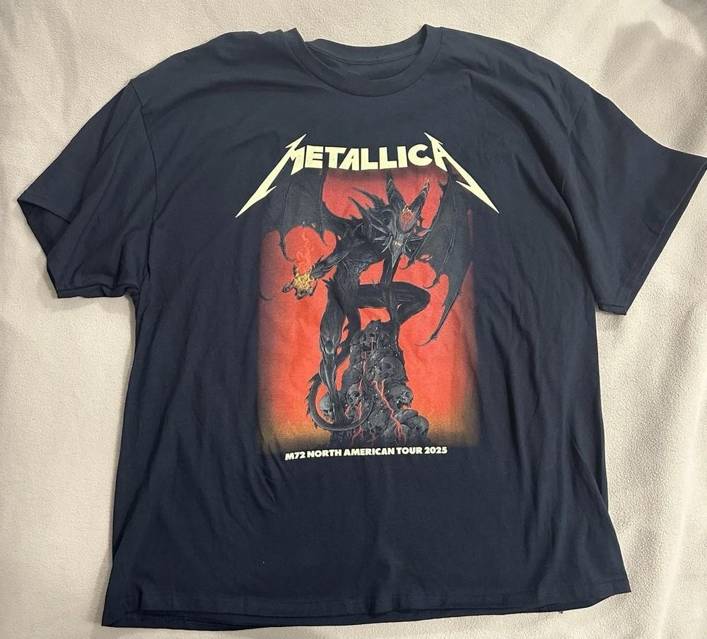 RARE! Metallica Santa Clara T Shirt Pop Up Store NEW M72 Tour 2025 HOT NEW Unisex T-Shirt S