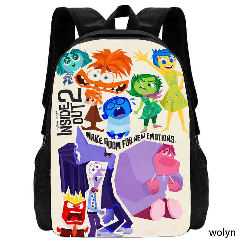 Inside Out 2 Anime Backpack For School And Travel With Storage Compartments