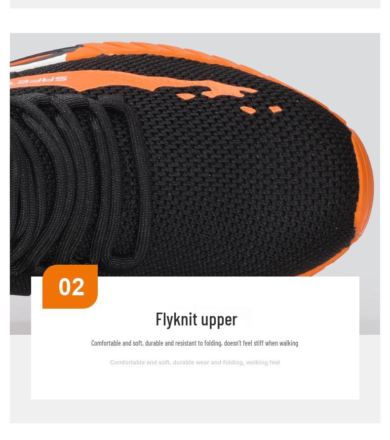 Men's Winter Protection Shoes: Anti-smash, Anti-puncture, Lightweight, Soft Sole, Wear-resistant, Anti-slip Safety Work Footwear.