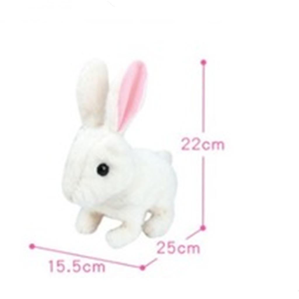 Cute Walking Pet Electric Toy Soft Gift Plush Rabbit For Kids