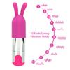 10 Speeds Strong Vibration Sex Toys for Women USB Rechargeable G-spot Massager Mini Bullet Vibrator With Rabbit Cap