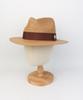 Yunibeosyeolkemiseuteuli Br Line Summer Brown Fedora - Big Size Summer Fedora