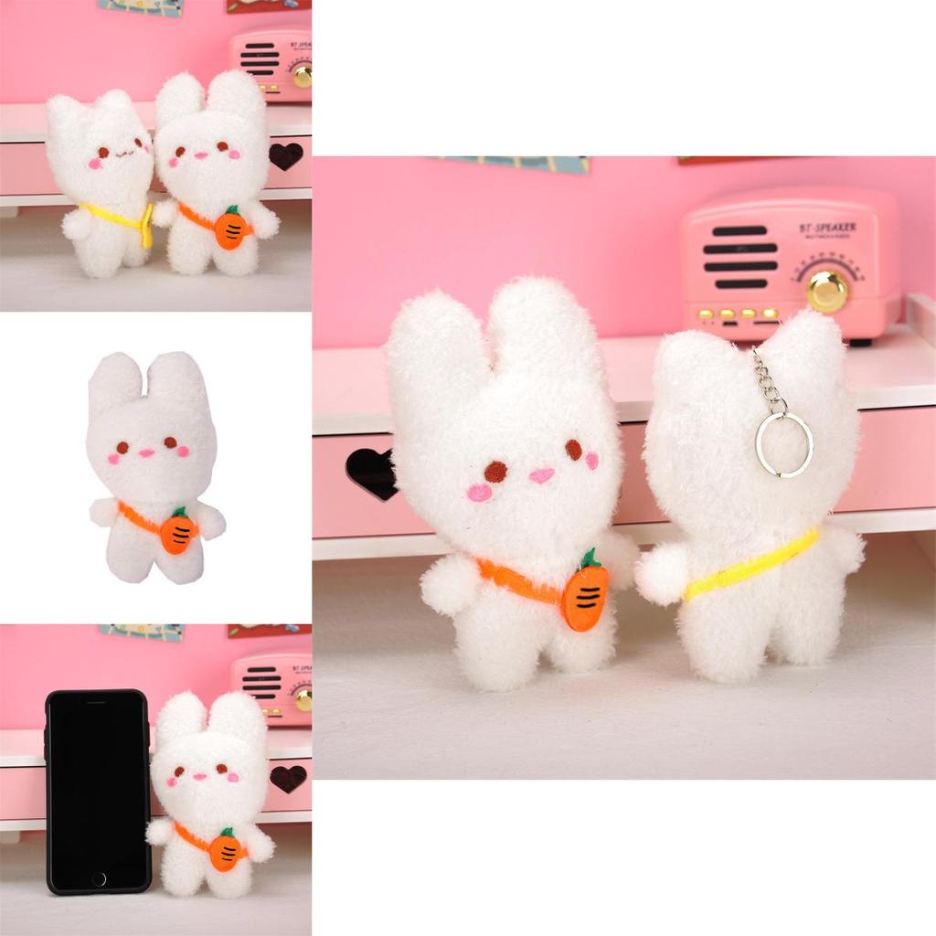 Adorable Plush Bunny And Kitty Stuffed Toys Soft Short Plush Kids Gifts