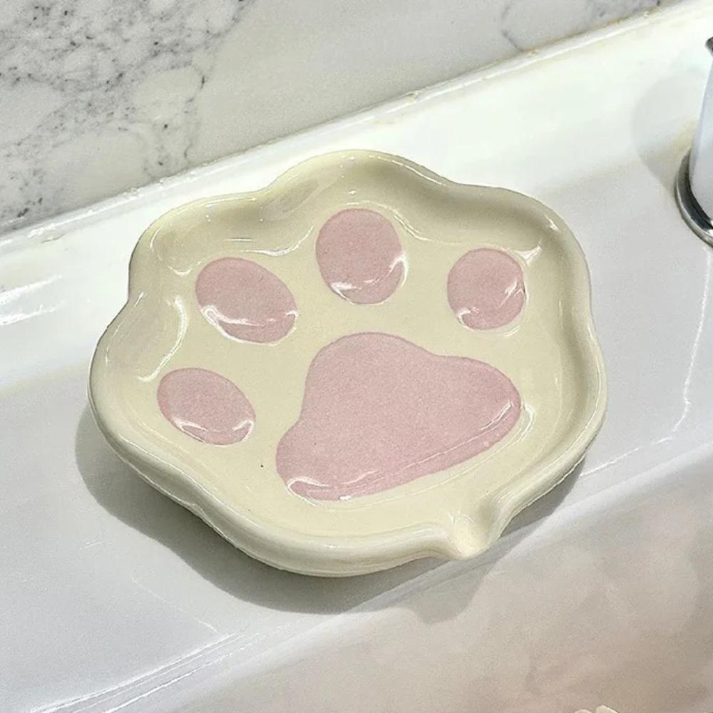 

Cute Cat s Paw Liquid Soap Dispenser Shower Gel Shampoo Ceramic Soap Dispenser Cat spaw Soap Container Bathroom Accessories Gift