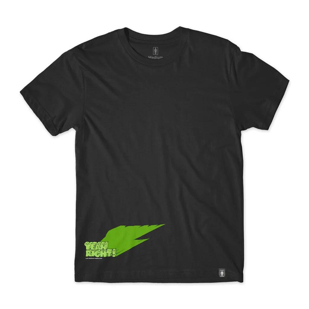 Girl Skateboards Shirt Yeah Right Shadow Black 2XL
