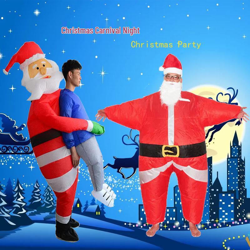 Santa Claus Inflatable Costume for Festive Fun and Stage Performances
