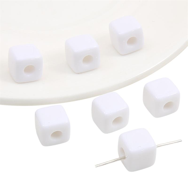 

580 шт. акриловые бусины, подвески, бусины для браслета, ожерелья, ювелирные изделия 10mm 500g белый