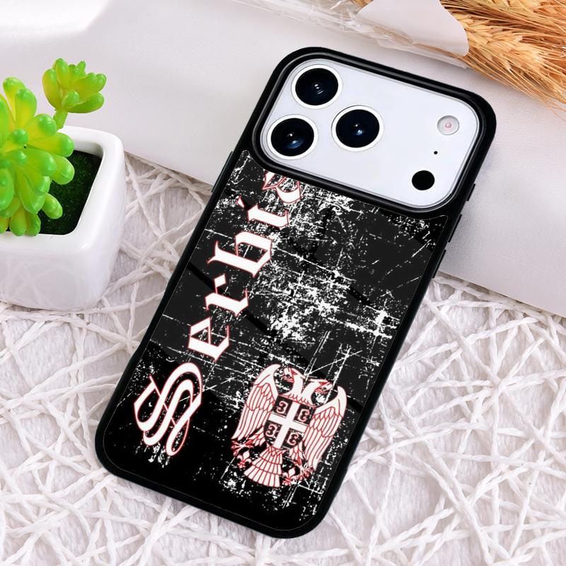 Serbia Flag Shockproof Phone Case for iPhone 17 Air 16e 15 11 12 14 13 Pro Max Cover Coque