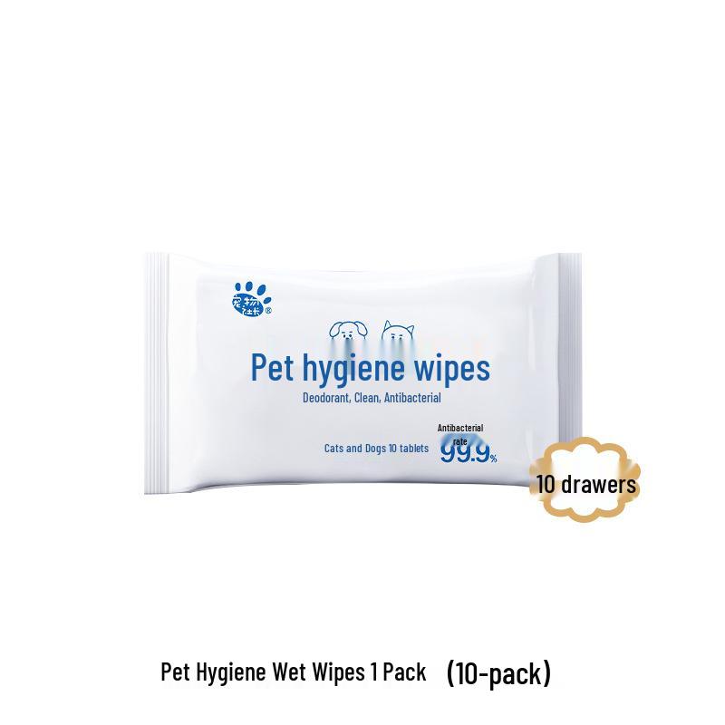 Xu Mo Pet Ear Cleaning Wipes - Finger Cots for Cats and Dogs: Remove Ear Mites, Earwax, and Deodorize