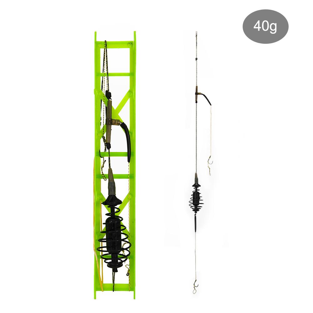 Fishing Trap Basket Long Line Carp Nesting Device with Hooks Fishing Feeder Cage Bait Holder for Fishing Set Spring Tool