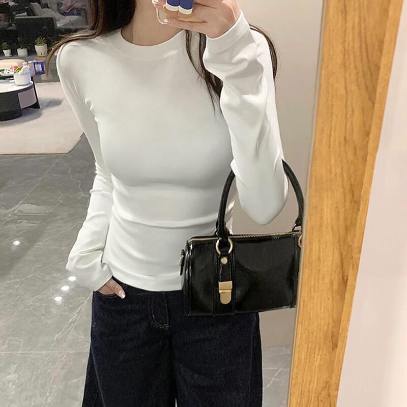 

Women s Slim Fit Long Sleeve Knit T-Shirt M