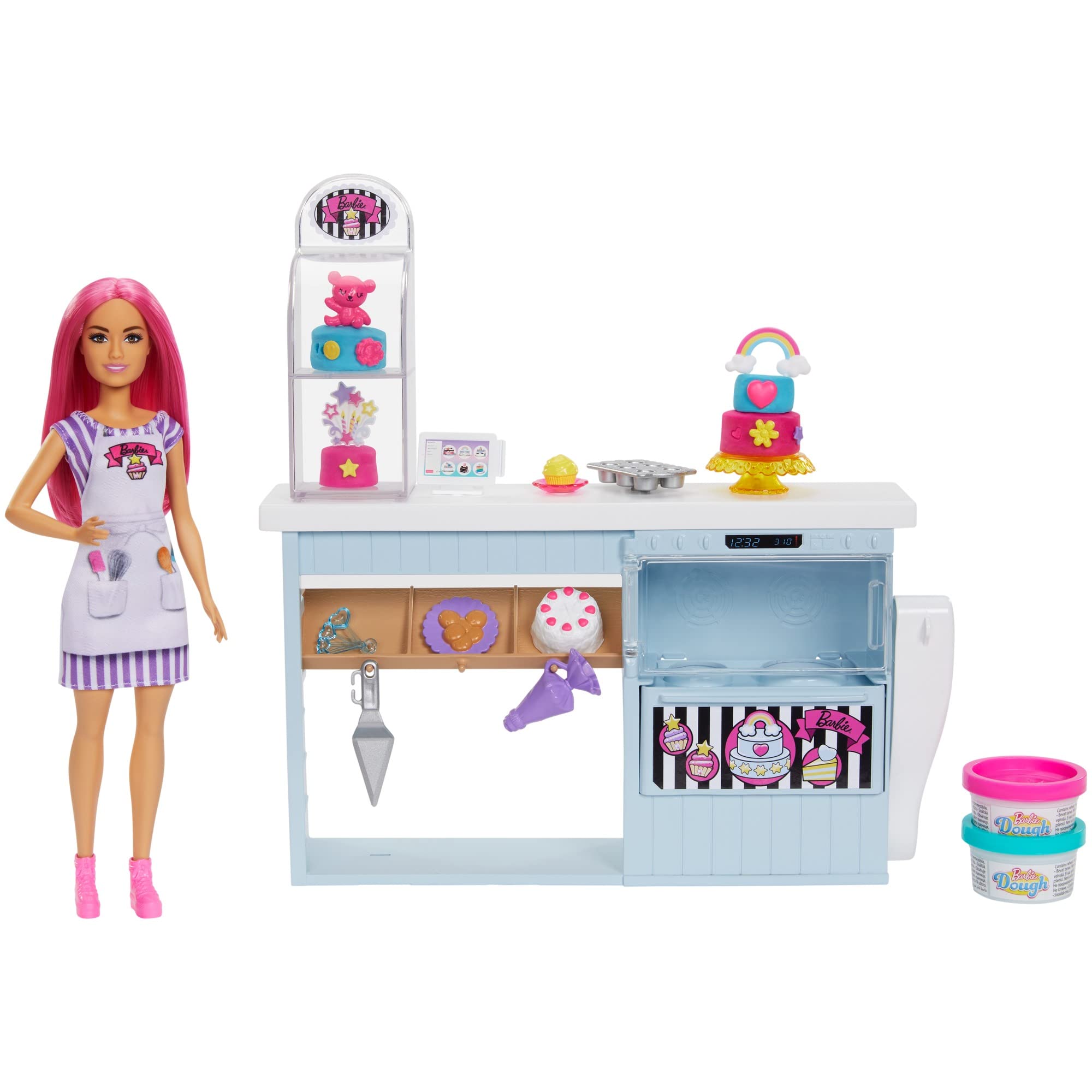 

Barbie Build and Cute Cake Shop 4 and HGB73 Play! Pastel-Colored [Ages Up] розовый