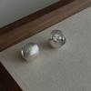 Brushed Ball Earrings Women's High-end Matte Niche Design Light Luxury Temperament Ball Ear Buckle Texture Retro Stud Earrings