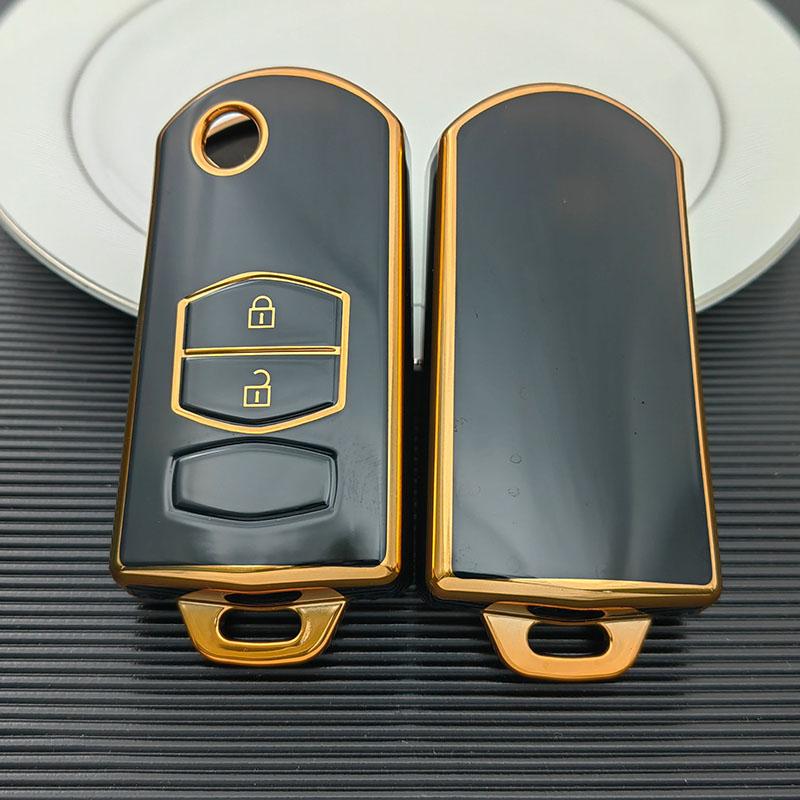 For Mazda Demio 2 3 5 6 M3 M5 M6 CX-5 CX7 CX9 RX8 MX5 MPV 2/3 Buttons TPU Shell Fob Holder Car Key Case Cover Keyless