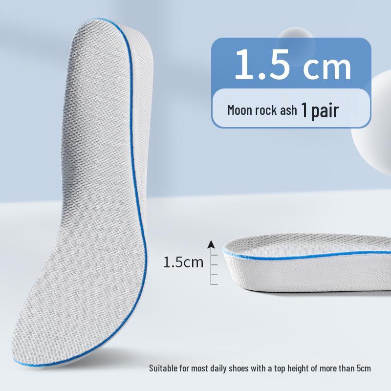 Breathable Invisible Height Increasing Insoles for Men and Women - Soft, Lightweight, and Thickened for Sneakers