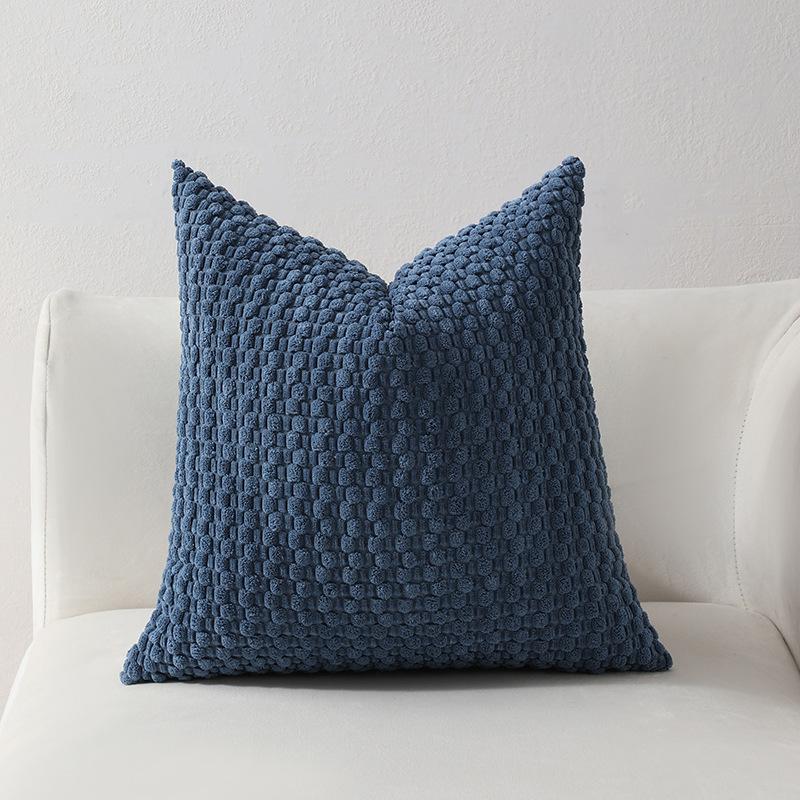 Soft Velvet Double-sided Design Sofa PILLOWS, Office Backrest PILLOWCASES, Bedside CUSHHION COVERS, Durable,  Bed Decoration.