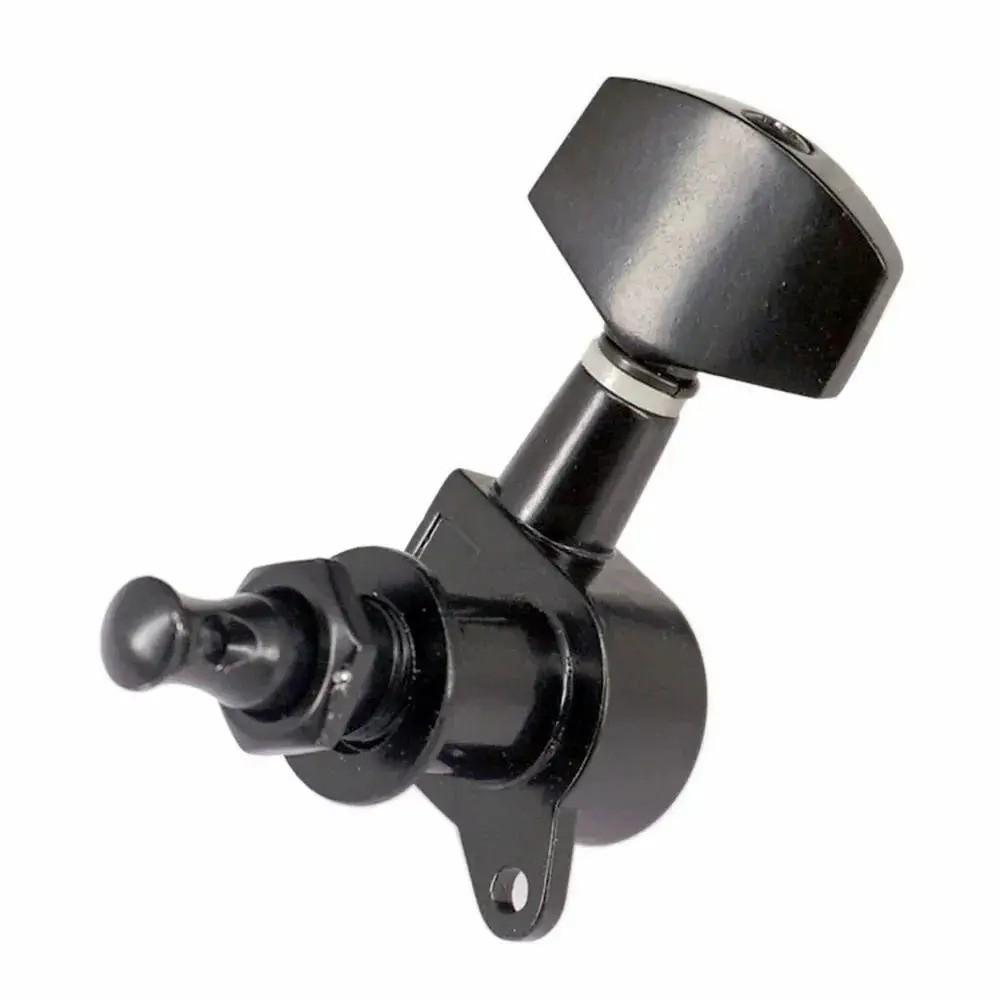 Totally Closed Guitar String Tuning Pegs 3L3R Configuration Locking Tuners  Acoustic Guitar