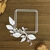 Leaf Photo Frame Carbon Steel Die Cut Stencils Decorative Embossing Paper Dies for Scrapbooking Photo Album Card Making