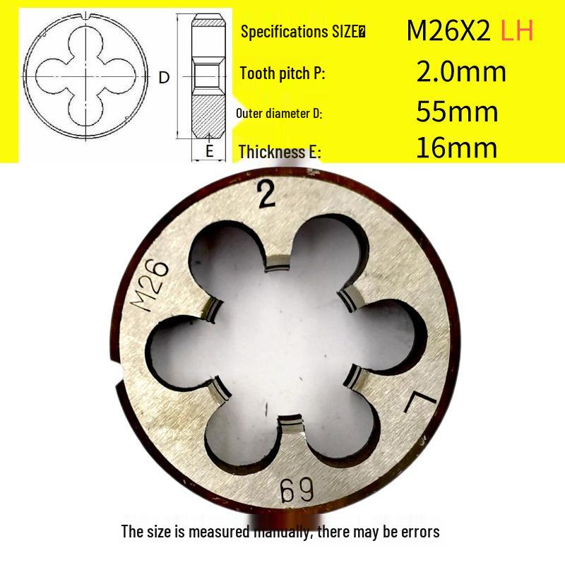 Kulatá vratidlo M24-M26 x 0,5-3 mm, Chod vpřed/vzad, Pravý/Levý závit