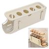 Rolling Egg Dispenser for Refrigerator Space Saving 2 Tier Automatic Egg Storage Container   for Refrigerator Kichen Cabinet
