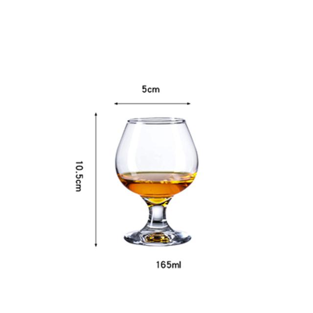 2Pcs European Wine Glass XO Whiskey Red Wine Cocktail Brandy Beer Vodka Margaret Goblet Big Belly Cup Cognac Glass Bar Drinkware