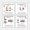 1-4mm Adjustable Steel Wire Rope Buckle Clamp for DIY Lamp Hanging Clamps Telescopic Double Hole Thread Locker Clamps