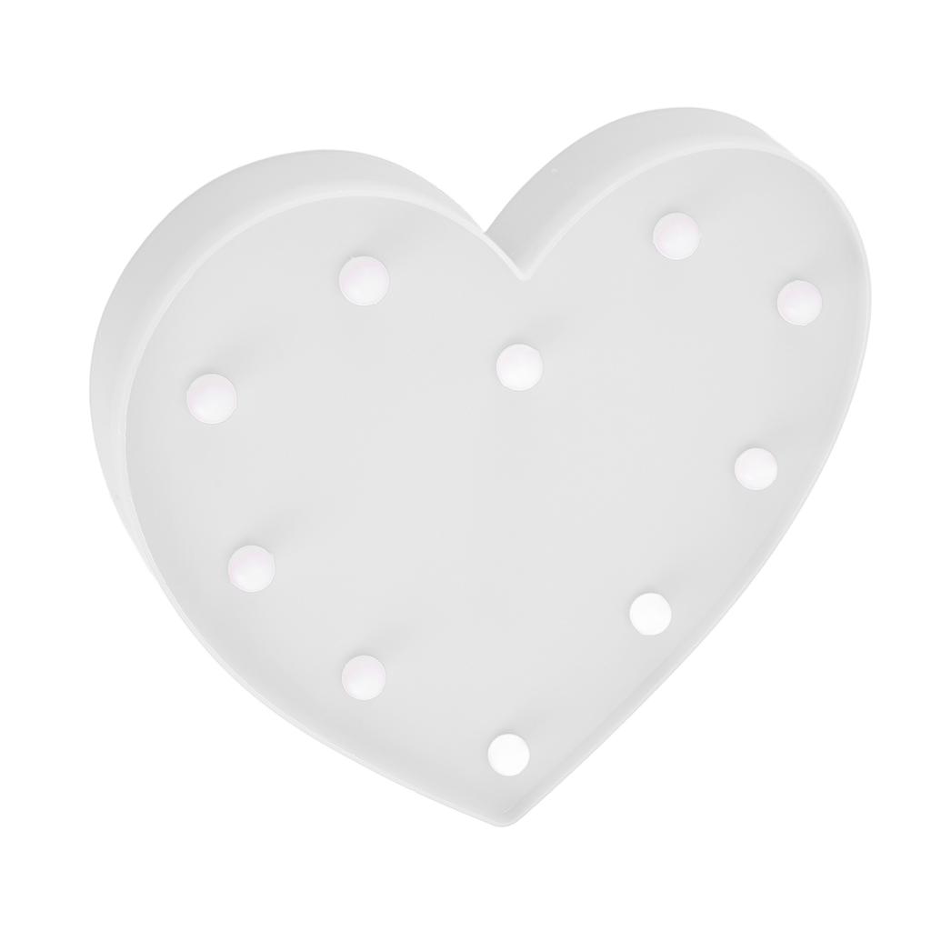 Heart Shaped Night Light 10 LEDs Cute Battery Powered Warm Light Kids LED Love Shaped Lamp with Hook Hole for Kid S Room