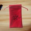 Pentagram Tarot Tablecloth with Bag Velvet Altar Tarot Cloth 50x50cm Divination Table Cloth Home Table Decoration