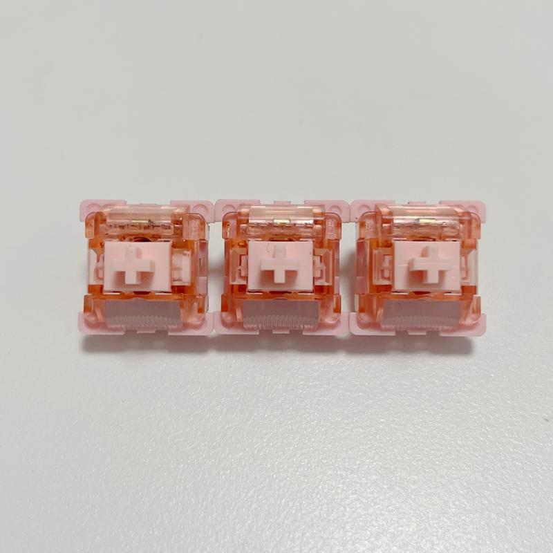LEOBOG Stille Schalter Mechanische Tastatur Lineare Schalter 5-Pin Vorgeschmiert POM Benutzerdefinierte Leise Baumwollbonbon MX Schalter F75 F87