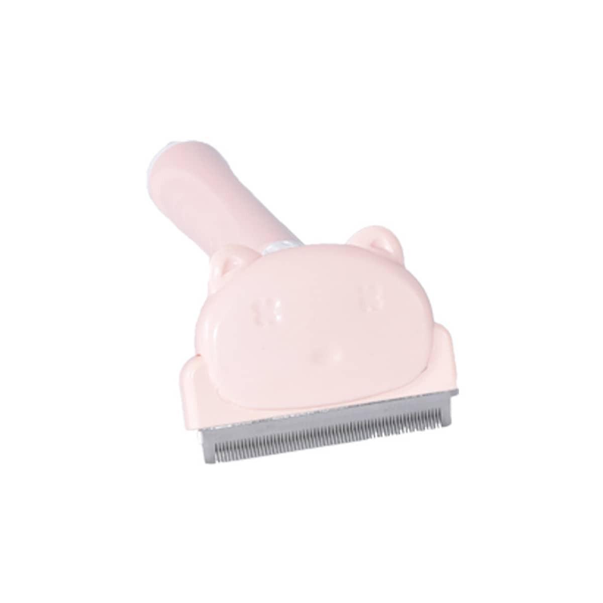 

1 шт. - Инструменты для груминга питомцев, Расческа для кошек и собак для удаления шерсти одним нажатием, Средство для распутывания шерсти питомцев для линьки и чистки, Очиститель шерсти розовый