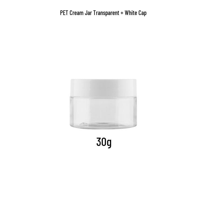 PET Transparent Wide-Mouth Cream Jar for Masks